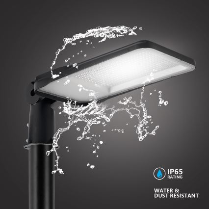 Brilagi - Lampione stradale LED da esterno con palo snodato da 5 m URBANLIGHT LED/200W/230V nero IP65