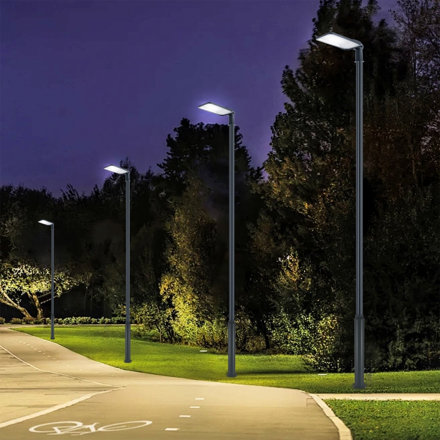 Brilagi - Lampione stradale LED per esterni con palo e snodo 5 m URBANLIGHT LED/200W/230V antracite IP65
