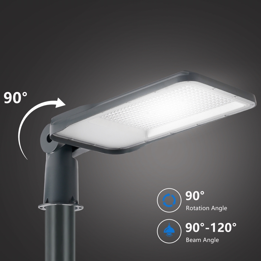 Brilagi - Lampione stradale LED per esterni con palo e snodo 5 m URBANLIGHT LED/200W/230V antracite IP65