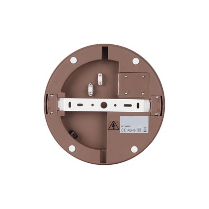 Brilagi - Plafoniera LED da esterno con sensore BENE LED/18W/230V, Ø 21,5 cm, marrone, IP54