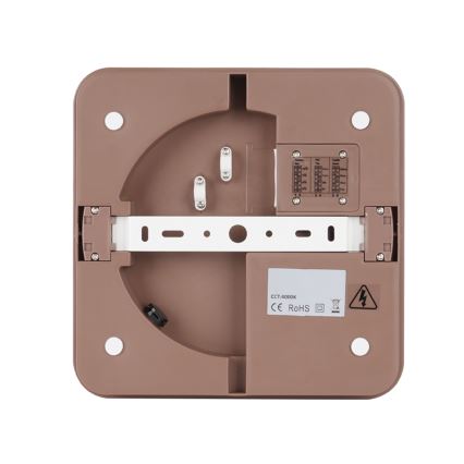 Brilagi - Plafoniera LED da esterno con sensore BENE LED/24W/230V 26x26 cm marrone IP54