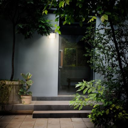 Brilagi - Lampada da parete LED da esterno con sensore TERNI LED/12W/230V nero IP44