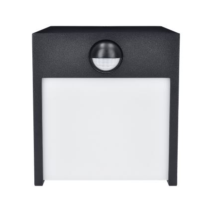 Brilagi - Lampada da parete LED da esterno con sensore TERNI LED/12W/230V nero IP44