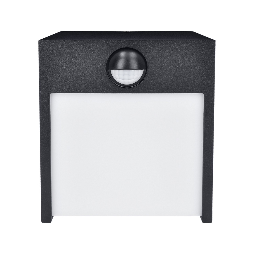 Brilagi - Lampada da parete LED da esterno con sensore TERNI LED/12W/230V nero IP44