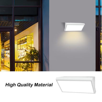 Brilagi - Lampada da parete LED da esterno con sensore TRIANGLE LED/20W/230V bianco IP65
