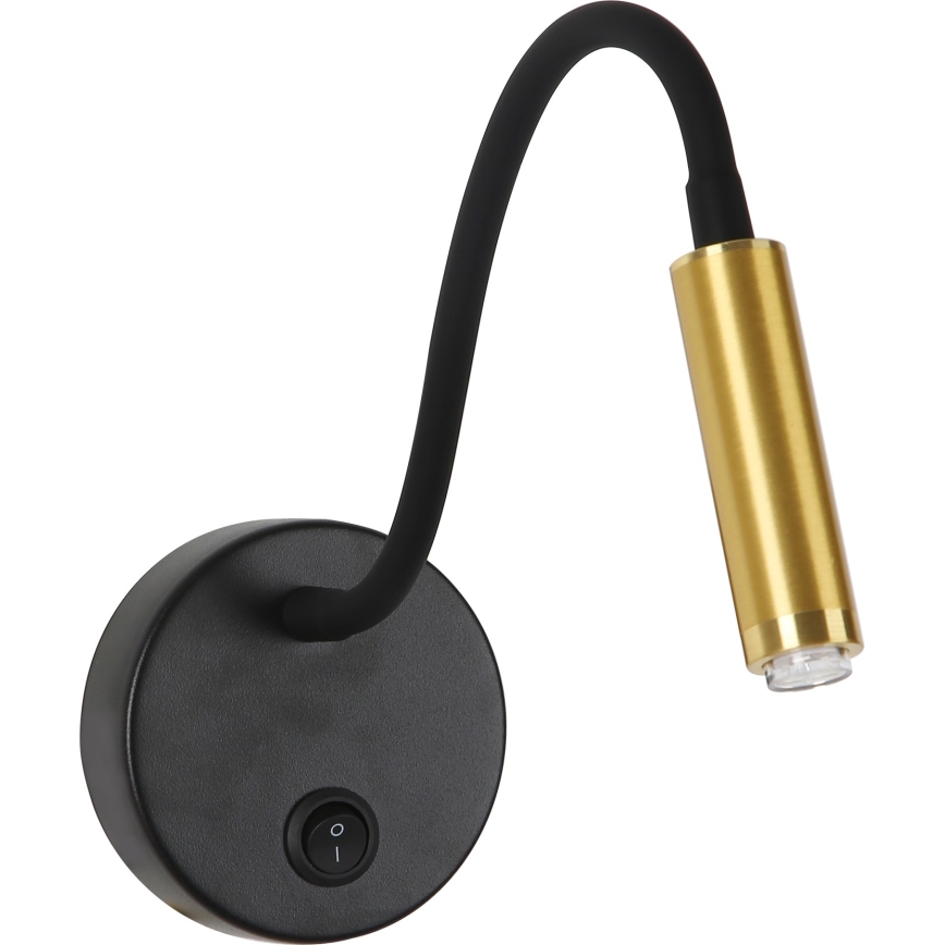 Brilagi - Lampada da parete flessibile dimmerabile a LED MAYA 1xG9/4W/230V nero/oro 2700-6500K Wi-Fi Tuya