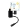 Brilagi - LED Lampada da parete flessibile per bambini BOBO 1xE27/25W/230V + LED/3W nero/bianco/motivi con animali