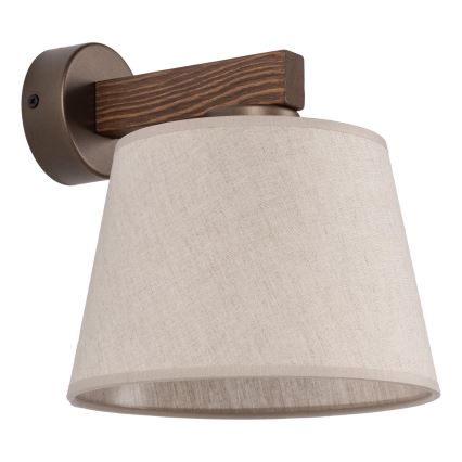 BRILAGI - LED Lampada da parete LATTE 1xE27/15W/230V pino/beige