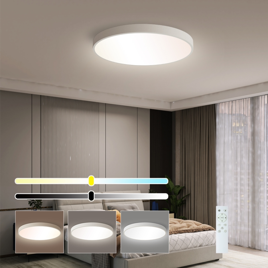 Brilagi - Plafoniera LED dimmerabile POOL SMART LED/60W/230V 50 cm 3000-6000K Wi-Fi Tuya + telecomando bianca