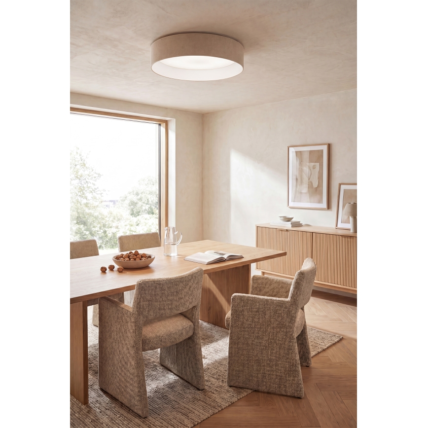 Brilagi - Plafoniera dimmerabile a LED VELVET SMARTIX STARS LED/36W/230V 3000-6000K Ø 55 cm crema Wi-Fi Tuya Beacon + telecomando