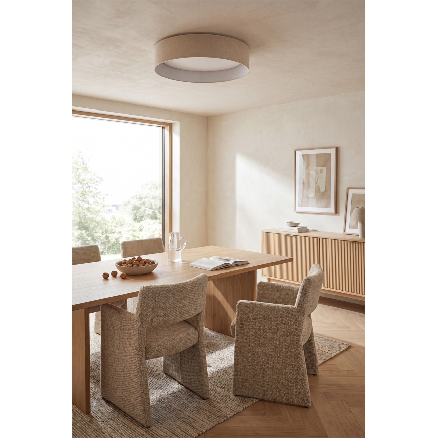 Brilagi - Plafoniera dimmerabile a LED VELVET SMARTIX STARS LED/36W/230V 3000-6000K Ø 55 cm crema Wi-Fi Tuya Beacon + telecomando