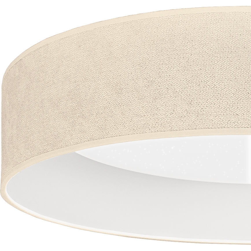 Brilagi - Plafoniera dimmerabile a LED VELVET SMARTIX STARS LED/36W/230V 3000-6000K Ø 55 cm crema Wi-Fi Tuya Beacon + telecomando
