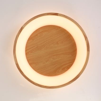Brilagi - Plafoniera LED FALCON WOOD LED/40W/230V 3000/4000/6000K Ø 60 cm in legno