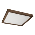 Brilagi - LED Lampada da soffitto per bagno WOODY FRAME LED/40W/230V 60x60 cm IP44 noce