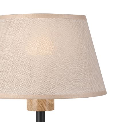 Brilagi - LED Lampada da tavolo ANTHONY 1xE27/60W/230V quercia/beige