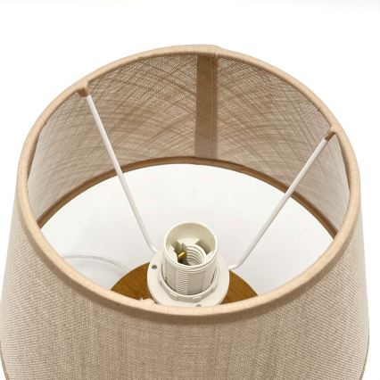 Brilagi - LED Lampada da tavolo ANTHONY 1xE27/60W/230V quercia/beige