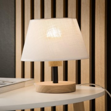 Brilagi - LED Lampada da tavolo ANTHONY 1xE27/60W/230V quercia/bianco
