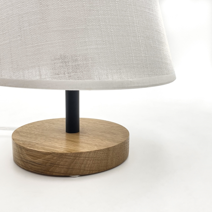 Brilagi - LED Lampada da tavolo ANTHONY 1xE27/60W/230V quercia/bianco