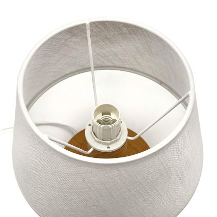 Brilagi - LED Lampada da tavolo ANTHONY 1xE27/60W/230V quercia/bianco