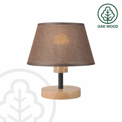 Brilagi - LED Lampada da tavolo ANTHONY 1xE27/60W/230V quercia/marrone