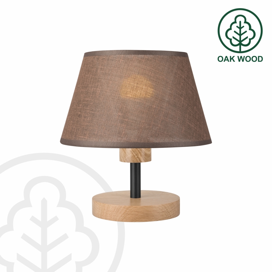 Brilagi - LED Lampada da tavolo ANTHONY 1xE27/60W/230V quercia/marrone