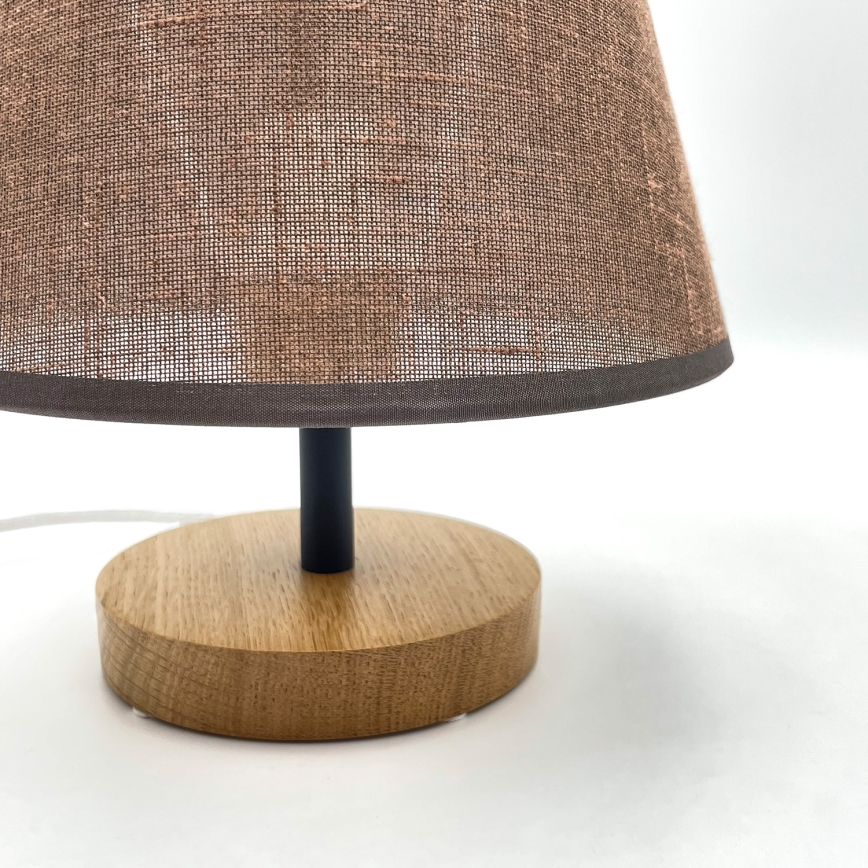 Brilagi - LED Lampada da tavolo ANTHONY 1xE27/60W/230V quercia/marrone