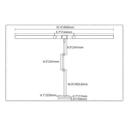 Brilagi - Lampada da tavolo LED dimmerabile a sfioramento VARIO LED/24W/230V 3000-6500K CRI 92 bianca