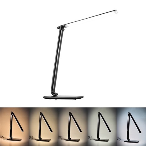Brilagi - LED Lampada da tavolo dimmerabile Connettore USB LED/12W/230V nera