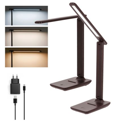 Brilagi - Lampada da tavolo dimmerabile MODO LED/7W/230V 3000/4000/6500K marrone