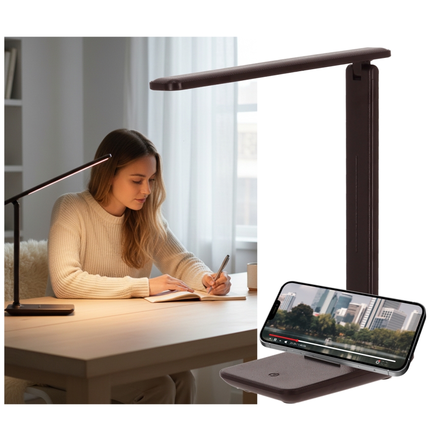 Brilagi - Lampada da tavolo dimmerabile MODO LED/7W/230V 3000/4000/6500K marrone