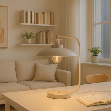 Brilagi - LED Lampada da tavolo FLAMENGO 1xE27/60W/230V beige