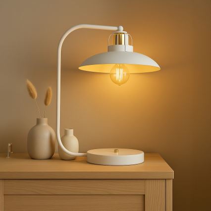 Brilagi - LED Lampada da tavolo FLAMENGO 1xE27/60W/230V bianco