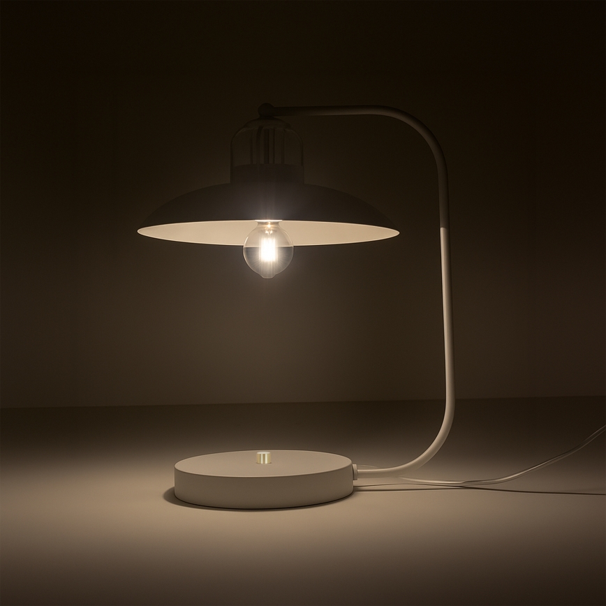 Brilagi - LED Lampada da tavolo FLAMENGO 1xE27/60W/230V bianco