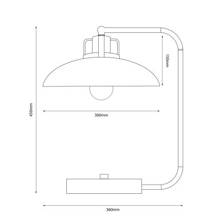 Brilagi - LED Lampada da tavolo FLAMENGO 1xE27/60W/230V blu