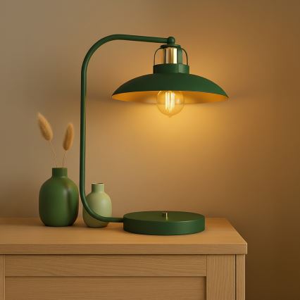 Brilagi - LED Lampada da tavolo FLAMENGO 1xE27/60W/230V verde