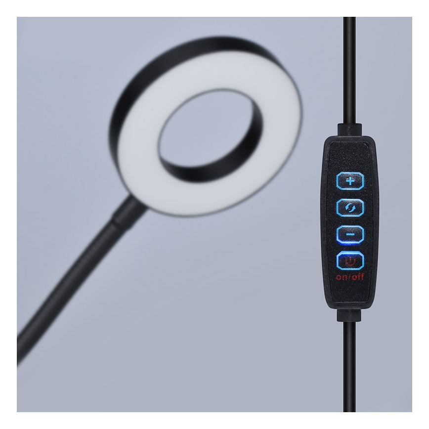 Brilagi -LED Lampada dimmerabile con clip ORBELA LED/8W/5V 3000/4000/5000K nera