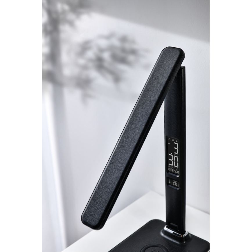 Brilagi - Lampada da tavolo dimmerabile a LED con ricarica wireless QI e USB REGINA LED/8,5W/230V nera