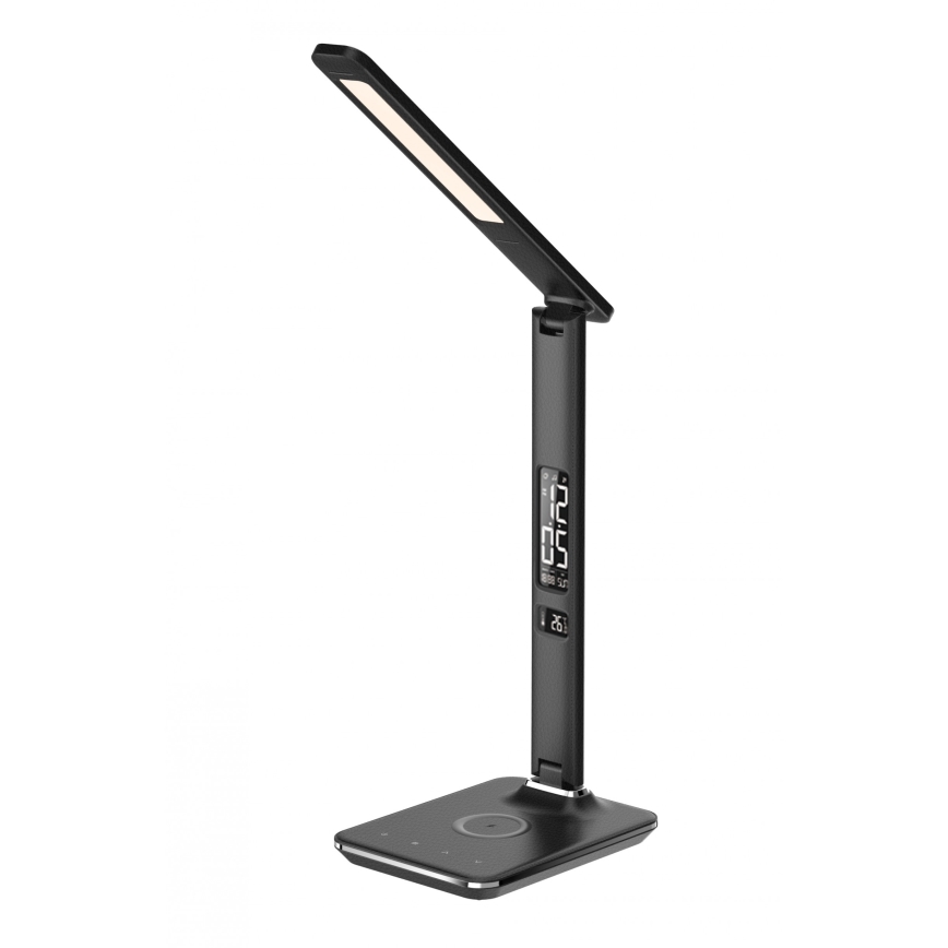 Brilagi - Lampada da tavolo dimmerabile a LED con ricarica wireless QI e USB REGINA LED/8,5W/230V nera