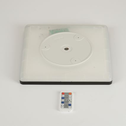 Brilagi - Lampada LED dimmerabile con sensore di movimento e crepuscolare ULTRA SLIM LED/18W/230V 30x30 cm + telecomando