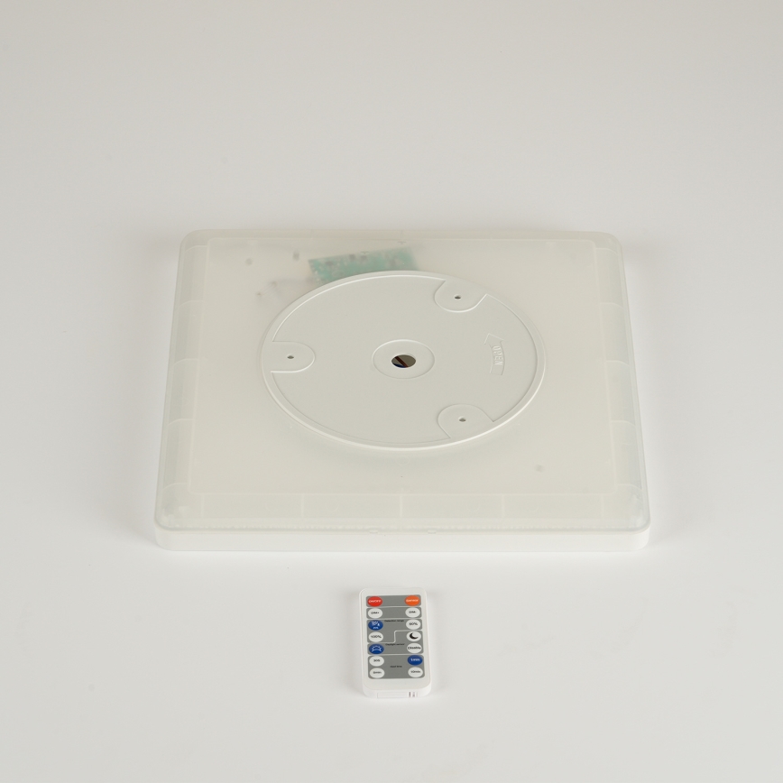 Brilagi - Lampada LED dimmerabile con sensore di movimento e crepuscolare ULTRA SLIM LED/18W/230V 30x30 cm + telecomando