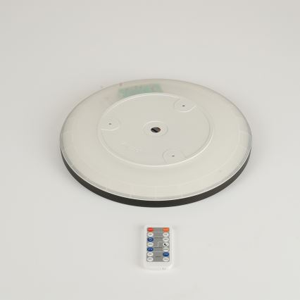 Brilagi - Lampada LED dimmerabile con sensore di movimento e crepuscolare ULTRA SLIM LED/18W/230V diam. 30 cm + telecomando