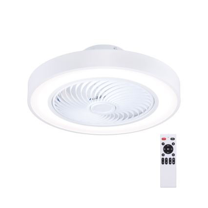 Brilagi - Plafoniera a LED dimmerabile con ventilatore LED/30W/230V 3000-6500K Ø 50 cm bianco + telecomando