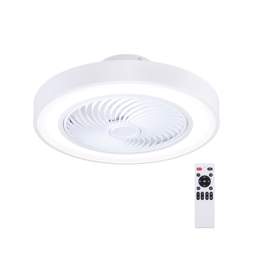 Brilagi - Plafoniera a LED dimmerabile con ventilatore LED/30W/230V 3000-6500K Ø 50 cm bianco + telecomando