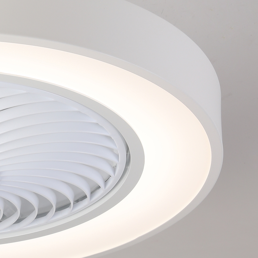 Brilagi - Plafoniera a LED dimmerabile con ventilatore LED/30W/230V 3000-6500K Ø 50 cm bianco + telecomando