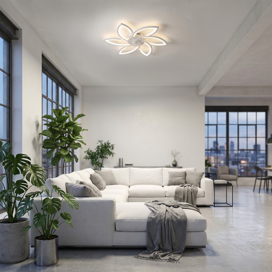 Brilagi - Lampada da soffitto dimmerabile a LED con ventilatore LED/50W/230V 3000-6500K bianco + telecomando