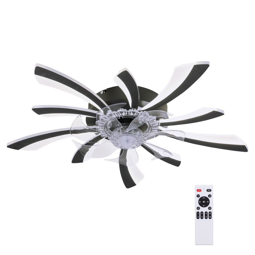 Brilagi - Lampada da soffitto dimmerabile a LED con ventilatore LED/50W/230V 3000-6500K nero + telecomando
