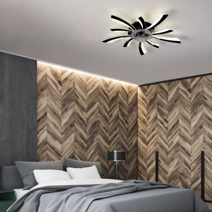 Brilagi - Lampada da soffitto dimmerabile a LED con ventilatore LED/50W/230V 3000-6500K nero + telecomando