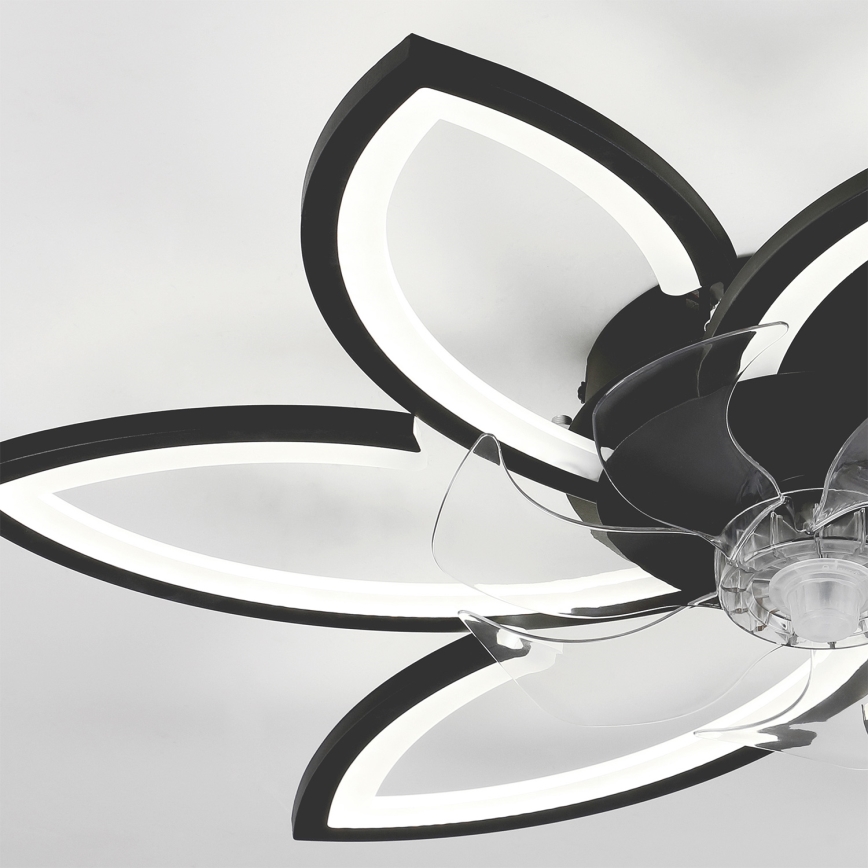 Brilagi - Lampada da soffitto dimmerabile a LED con ventilatore LED/50W/230V 3000-6500K nero + telecomando