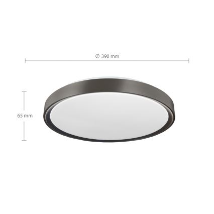 Brilagi - Plafoniera LED dimmerabile FANCIA LED/48W/230V 3000-6500K diam. 39 cm antracite + telecomando