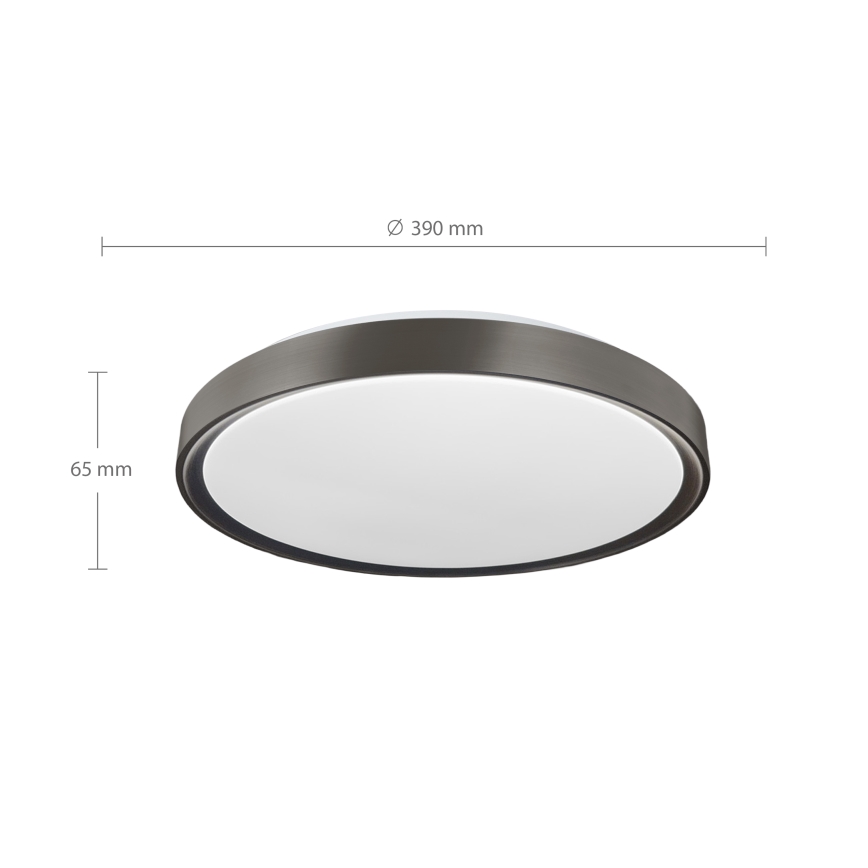 Brilagi - Plafoniera LED dimmerabile FANCIA LED/48W/230V 3000-6500K diam. 39 cm antracite + telecomando